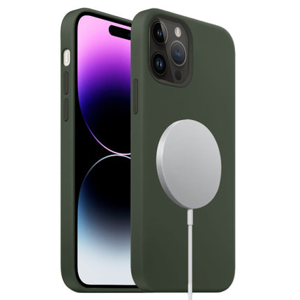 Liquid Silicone Full Coverage MagSafe Phone Case, For iPhone 16, For iPhone 15 Pro Max, For iPhone 15 Pro