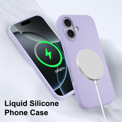 Liquid Silicone Full Coverage MagSafe Phone Case, For iPhone 16 Pro Max, For iPhone 16 Pro, For iPhone 16 Plus