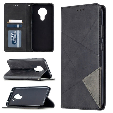 Lamb Texture Prismatic Hidden Magnetic Horizontal Flip Leather Case with Bracket & Card Slots & Wallet, For Xiaomi Redmi Note 9, For Huawei P smart 2020, For Nokia 5.3