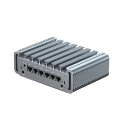HYSTOU PO9B-J4125-6L Embedded Intel Celeron J4125 Processor Six Network Ports Mini Host, 4GB+64GB
