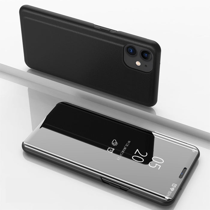 Plated Mirror Horizontal Flip Leather Case with Holder, For iPhone 12 Pro Max, For iPhone 12 / 12 Pro, For iPhone 12 / 12 Pro 6.1 inch