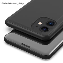 Verspiegelte horizontale Flip-Lederhülle mit Halterung, für iPhone 12 Pro Max, für iPhone 12 / 12 Pro, für iPhone 12 / 12 Pro 6,1 Zoll, für iPhone 12 mini, für Samsung Galaxy Note20 Ultra, für Galaxy Note20 Ultra