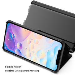 Verspiegelte horizontale Flip-Lederhülle mit Halterung, für iPhone 12 Pro Max, für iPhone 12 / 12 Pro, für iPhone 12 / 12 Pro 6,1 Zoll, für iPhone 12 mini, für Samsung Galaxy Note20 Ultra, für Galaxy Note20 Ultra