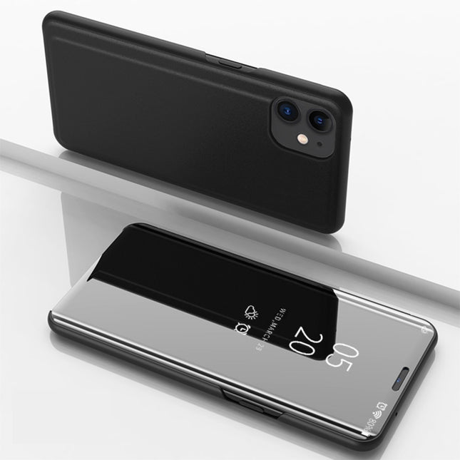 Plated Mirror Horizontal Flip Leather Case with Holder, For iPhone 12 Pro Max, For iPhone 12 / 12 Pro, For iPhone 12 / 12 Pro 6.1 inch