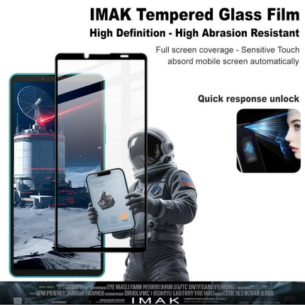 imak 9H Surface Hardness Full Screen Tempered Glass Film Pro+ Series, For Sony Xperia 10 VII, For Sony Xperia 1 VII, For Sony Xperia 10 VI, For Sony Xperia 1 VI, For Sony Xperia 5 V