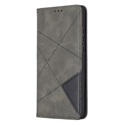 Rhombus Texture Horizontal Flip Magnetic Leather Case with Holder & Card Slots & Wallet, For Huawei Honor 9X Lite, For Xiaomi Redmi 9