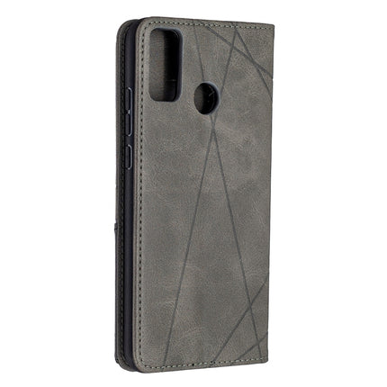 Rhombus Texture Horizontal Flip Magnetic Leather Case with Holder & Card Slots & Wallet, For Huawei Honor 9X Lite, For Xiaomi Redmi 9