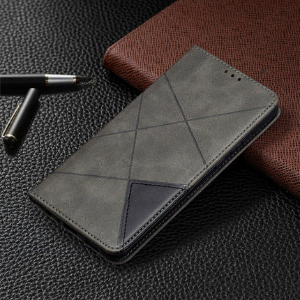 Rhombus Texture Horizontal Flip Magnetic Leather Case with Holder & Card Slots & Wallet, For Huawei Honor 9X Lite, For Xiaomi Redmi 9