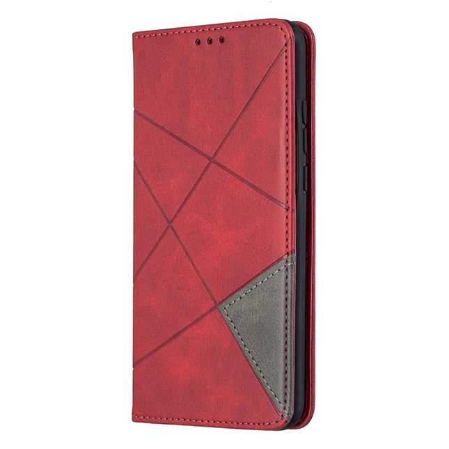 Rhombus Texture Horizontal Flip Magnetic Leather Case with Holder & Card Slots & Wallet, For Huawei Honor 9X Lite, For Xiaomi Redmi 9
