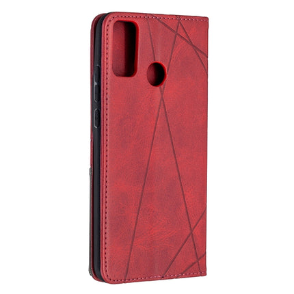 Rhombus Texture Horizontal Flip Magnetic Leather Case with Holder & Card Slots & Wallet, For Huawei Honor 9X Lite, For Xiaomi Redmi 9