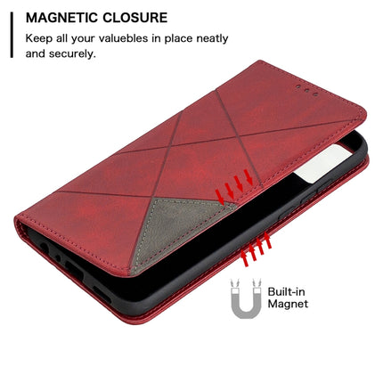 Rhombus Texture Horizontal Flip Magnetic Leather Case with Holder & Card Slots & Wallet, For Huawei Honor 9X Lite, For Xiaomi Redmi 9