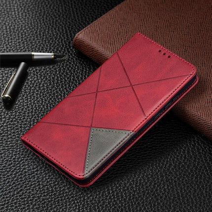 Rhombus Texture Horizontal Flip Magnetic Leather Case with Holder & Card Slots & Wallet, For Huawei Honor 9X Lite, For Xiaomi Redmi 9