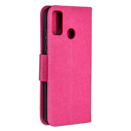 Two Butterflies Embossing Pattern Horizontal Flip Leather Case with Holder & Card Slot & Wallet & Lanyard, For Huawei Honor 9X Lite, For Xiaomi Redmi 9