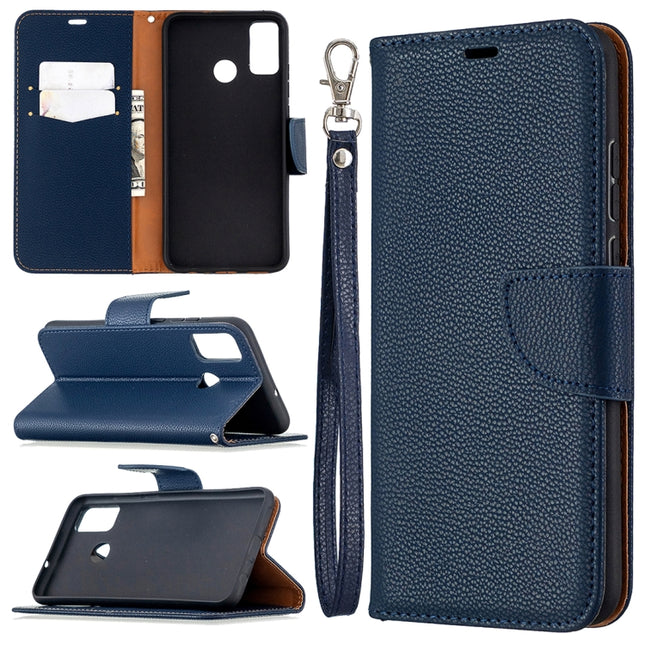 Litchi Texture Pure Color Horizontal Flip PU Leather Case with Holder & Card Slots & Wallet & Lanyard, For Huawei Honor 9X Lite, For Xiaomi Redmi 9