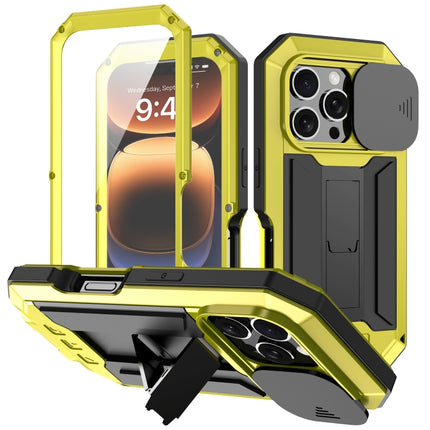 R-JUST Sliding Camera IP54 Life Waterproof Holder Phone Case, For iPhone 16 Pro, For iPhone 16 Plus, For iPhone 16, For iPhone 15 Pro Max, For iPhone 15 Pro, For iPhone 15 Plus