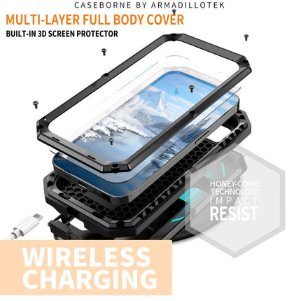R-JUST Sliding Camera IP54 Life Waterproof Holder Phone Case, For iPhone 17e / 16e, For iPhone 17 Pro Max, For iPhone 17 Pro, For iPhone 17, For iPhone Air, For iPhone 16 Pro Max