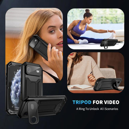 R-JUST Sliding Camera IP54 Life Waterproof Holder Phone Case, For iPhone 16 Pro, For iPhone 16 Plus, For iPhone 16, For iPhone 15 Pro Max, For iPhone 15 Pro, For iPhone 15 Plus