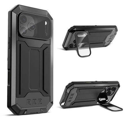 R-JUST Sliding Camera IP54 Life Waterproof Holder Phone Case, For iPhone 17e / 16e, For iPhone 17 Pro Max, For iPhone 17 Pro, For iPhone 17, For iPhone Air, For iPhone 16 Pro Max
