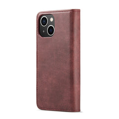 DG.MING Crazy Horse Texture Detachable Magnetic Leather Phone Case, For iPhone 15