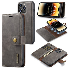 DG.MING Crazy Horse Texture Detachable Magnetic Leather Phone Case, For iPhone 16, For iPhone 15 Pro Max, For iPhone 15 Pro, For iPhone 15 Plus