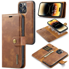 DG.MING Crazy Horse Texture Detachable Magnetic Leather Phone Case, For iPhone 16, For iPhone 15 Pro Max, For iPhone 15 Pro, For iPhone 15 Plus