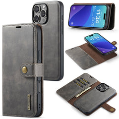 DG.MING Crazy Horse Texture Detachable Magnetic Leather Phone Case, For iPhone 16e, For iPhone 16 Pro Max, For iPhone 16 Pro, For iPhone 16 Plus
