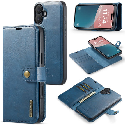 DG.MING Crazy Horse Texture Detachable Magnetic Leather Phone Case, For iPhone Air, For iPhone 16 Pro Max, For iPhone 16 Pro, For iPhone 16 Plus