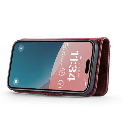 DG.MING Crazy Horse Texture Detachable Magnetic Leather Phone Case