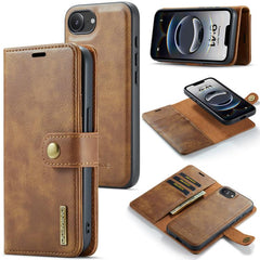 DG.MING Crazy Horse Texture Detachable Magnetic Leather Phone Case, For iPhone 16e, For iPhone 16 Pro Max, For iPhone 16 Pro, For iPhone 16 Plus