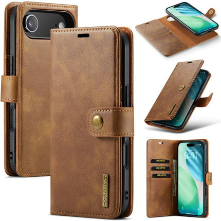 DG.MING Crazy Horse Texture Detachable Magnetic Leather Phone Case, For iPhone Air, For iPhone 16 Pro Max, For iPhone 16 Pro, For iPhone 16 Plus