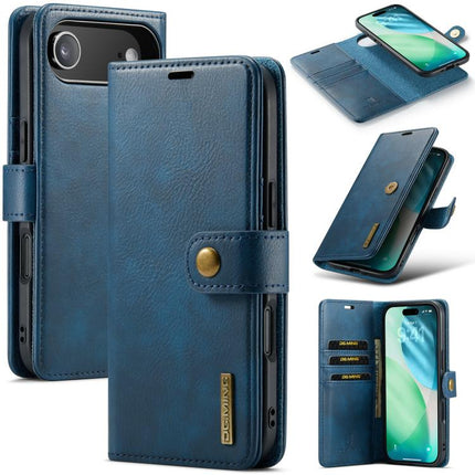 DG.MING Crazy Horse Texture Detachable Magnetic Leather Phone Case, For iPhone Air, For iPhone 16 Pro Max, For iPhone 16 Pro, For iPhone 16 Plus