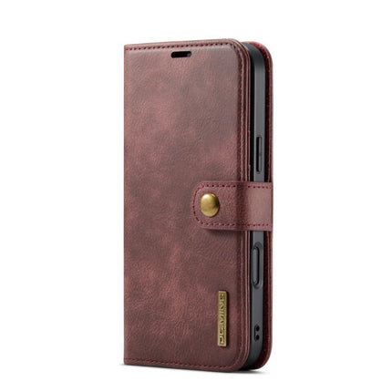 DG.MING Crazy Horse Texture Detachable Magnetic Leather Phone Case