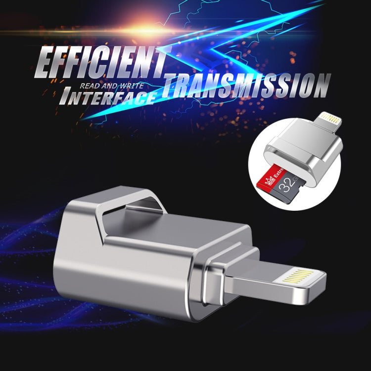 Adaptador de tarjeta MicroDrive de 8 pines a TF, minilector de tarjetas TF para iPhone y iPad, lector de tarjetas, 16 GB, 32 GB, 64 GB, 128 GB, 256 GB