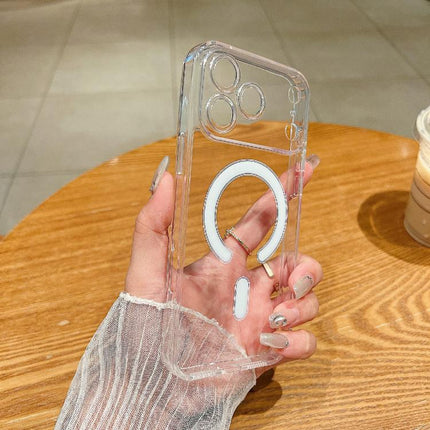Fine Hole MagSafe Magnetic Clear Acrylic TPU Case, For iPhone 17 Pro Max, For iPhone 17 Pro, For iPhone 17, For iPhone Air, For iPhone 16e, For iPhone 16 Pro Max, For iPhone 16 Pro, For iPhone 16 Plus, For iPhone 16, For iPhone 15 Pro Max              ...