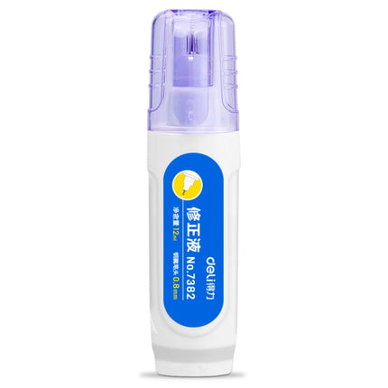 Deli 7382 Correction Fluid Students Quick-drying Correction Fluid, 12ml x 1