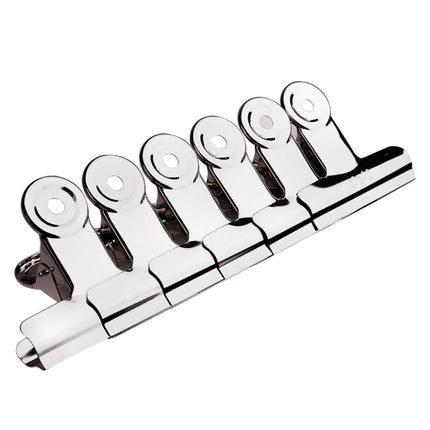 Deli 9521 Stainless Steel Iron Dlip Student File Newspaper Clip, 76mm / 6 Pieces