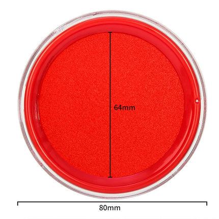 Deli 9863 Red Quick-drying Stamp Pad Oily Office Financial Sponge Ink Pad, x 1