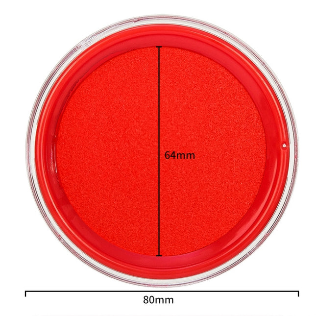 Deli 9863 Red Quick-drying Stamp Pad Oily Office Financial Sponge Ink Pad, x 1