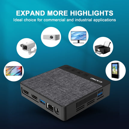 GXMO N42 Windows 11 Intel Gemini Lake N4020C Mini PC NVME SSD WiFi Mini Desktop Computer, 4GB+64GB, 4GB+64GB+256GB