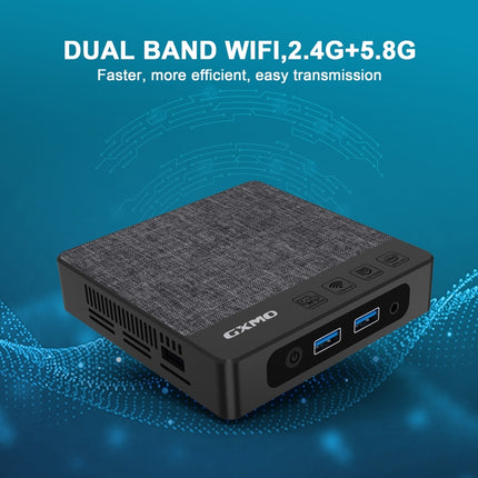 GXMO N42 Windows 11 Intel Gemini Lake N4020C Mini PC NVME SSD WiFi Mini Desktop Computer, 4GB+64GB, 4GB+64GB+256GB