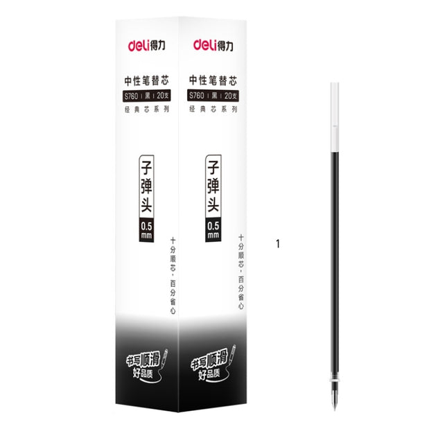 Deli S760 Gel Pen Refill Signature Pen Refill 0.5mm Bullet Refill, x 1