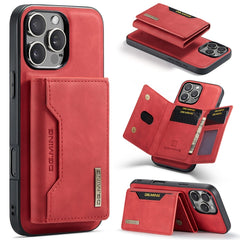 DG.MING M2 Series 3-Fold Card Bag Wallet Leather Phone Case, For iPhone 16e, For iPhone 16 Pro Max, For iPhone 16 Pro, For iPhone 16 Plus