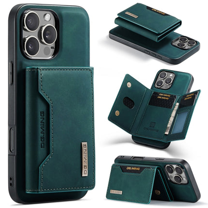 DG.MING M2 Series 3-Fold Card Bag Wallet Leather Phone Case, For iPhone 16e, For iPhone 16 Pro Max, For iPhone 16 Pro, For iPhone 16 Plus
