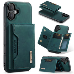 DG.MING M2 Series 3-Fold Card Bag Wallet Leather Phone Case, For iPhone 16e, For iPhone 16 Pro Max, For iPhone 16 Pro, For iPhone 16 Plus
