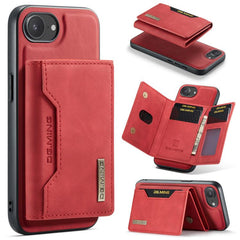 DG.MING M2 Series 3-Fold Card Bag Wallet Leather Phone Case, For iPhone 16e, For iPhone 16 Pro Max, For iPhone 16 Pro, For iPhone 16 Plus