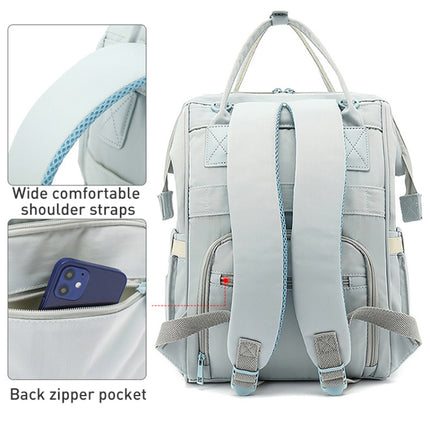 Multifunctional Mommy Bag Large Capacity Outgoing Baby Care Backpack, Grey, Blue, Black, Pink, Cartoon Bear