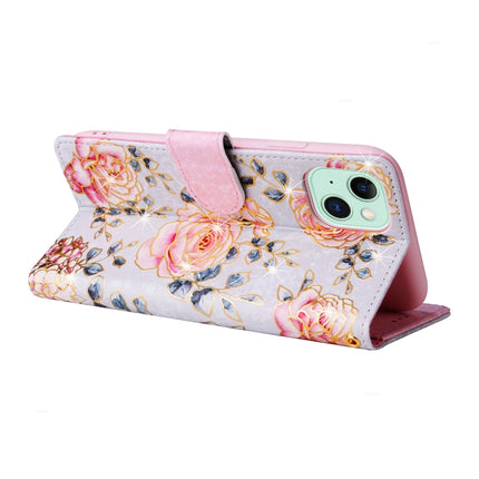 Bronzing Painting RFID Leather Case, For iPhone 15