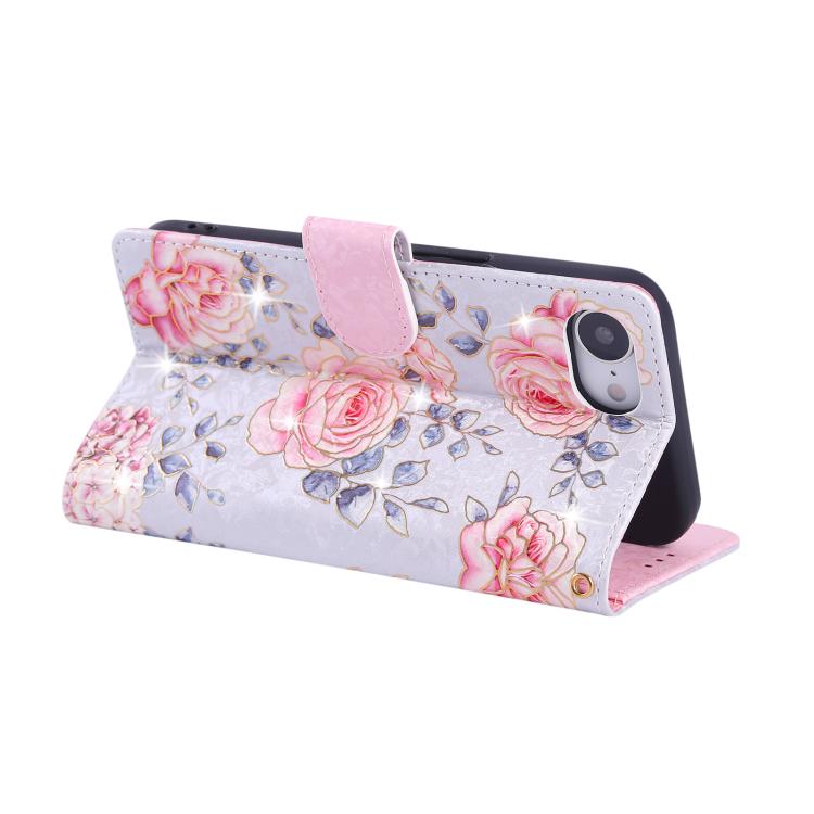 Bronzing Painting RFID Leather Case, For iPhone 16e, For iPhone 16 Pro Max, For iPhone 16 Pro, For iPhone 16 Plus