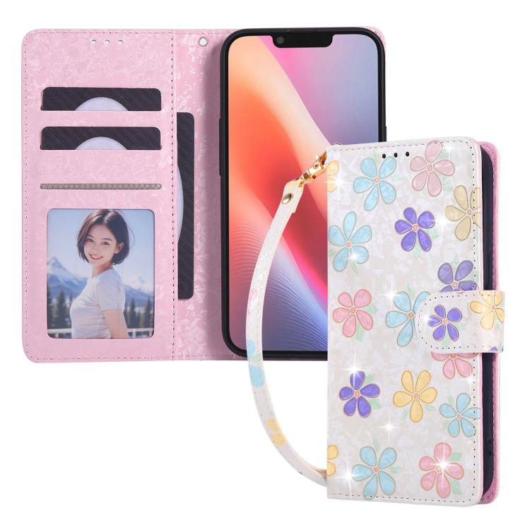 Bronzing Painting RFID Leather Case, For iPhone 16e, For iPhone 16 Pro Max, For iPhone 16 Pro, For iPhone 16 Plus