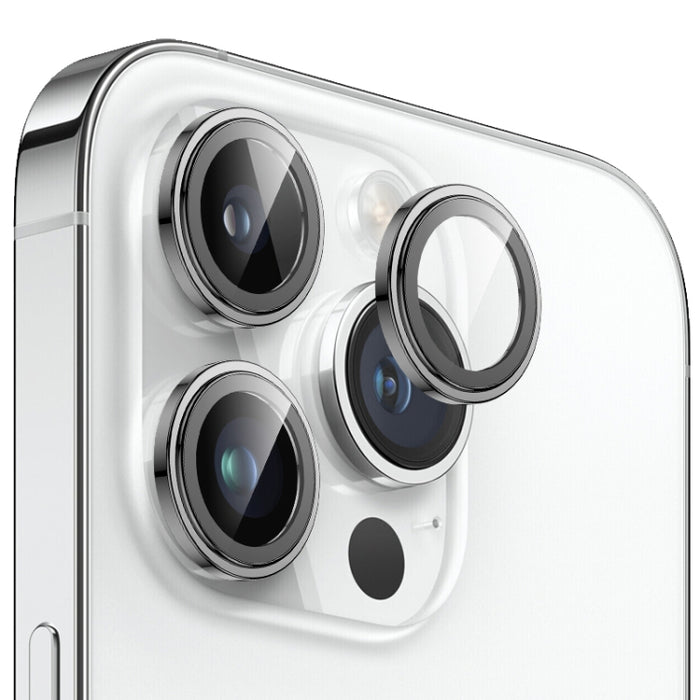 MOMAX Eagle Eye Independent Full Cover Telefonobjektiv-Glasfolie, für iPhone 15 Pro / 15 Pro Max